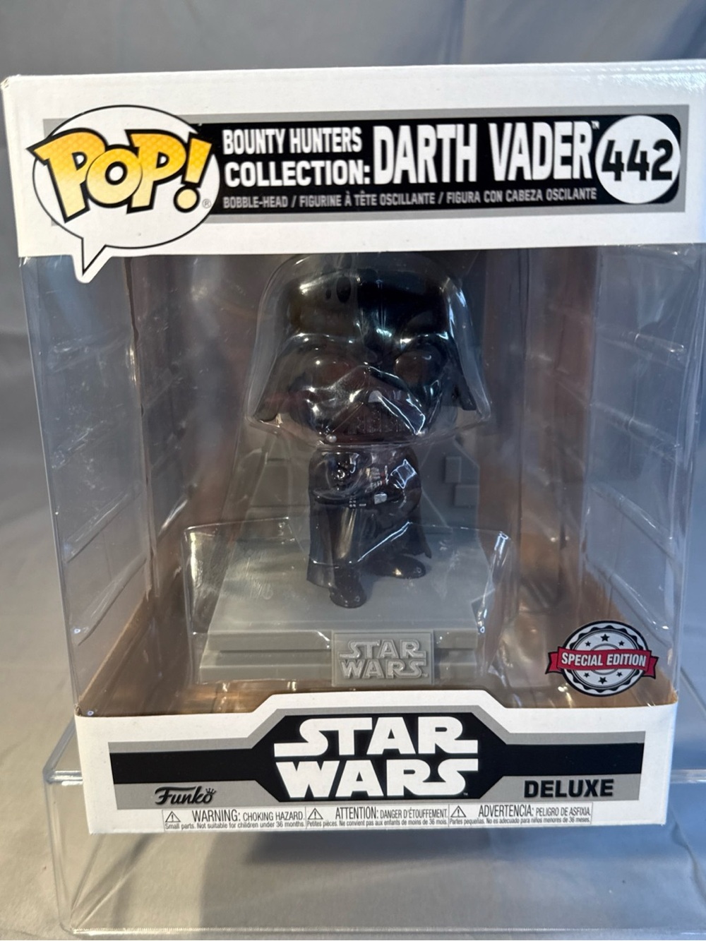 Darth Vader Funko Pop Back Box NWT